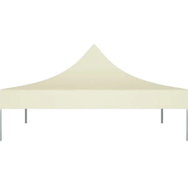 Tak till partytält 2x2 m - UV-beständig reservdel | Färg: Gräddvit | Storlek: 270 g/m²