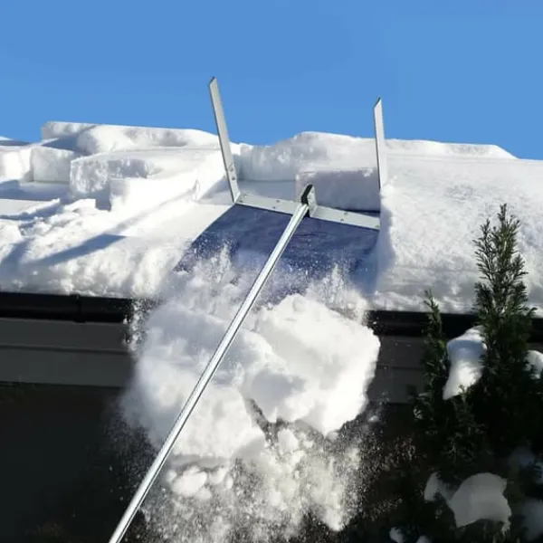 Takskottare för snöborttagning, 20/21 fot, silver och marinblå