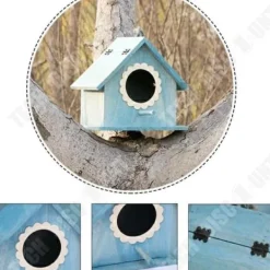 Sale TD® Fågelbo fågelbo dekoration fågelbur utomhus fågelhus dekoration fågelhus i trä För Fåglar & Småvilt