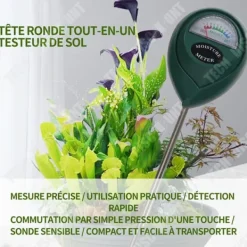Clearance TD Hygrometer Fuktighetsmätare Inga batterier krävs Jordfuktighetsmätare Tester Växtfuktighet för blomkruka Trädgård Gårdsgård Trädgårdsverktyg