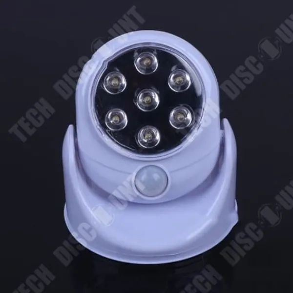 TD® LED-lampa Ljus 360° rörelsedetektor roterar automatiskt Trådlös sensor Uteplats Säkerhet för trädgårdsvägg korridor toalett