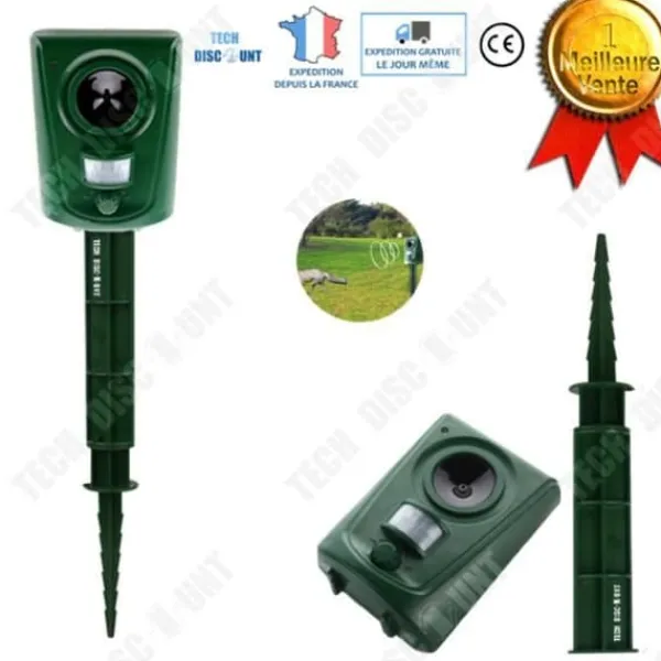 Clearance TD® Ultrasonic Djuravvisande Utomhuskatter Möss Duva Kraftfull batteridriven Hundråttor Balkong Bärbart trädgårdsskydd Insektsmedel & Djuravvisande Medel
