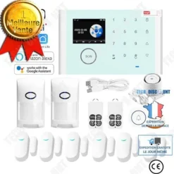 TD® WIFI Smart Larmsystem GSM Inbrottslarm Trådlös Touch-knappsats Tuya APP Smart Alarm