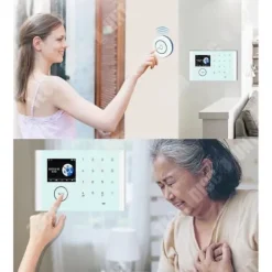 TD® WIFI Smart Larmsystem GSM Inbrottslarm Trådlös Touch-knappsats Tuya APP Smart Alarm