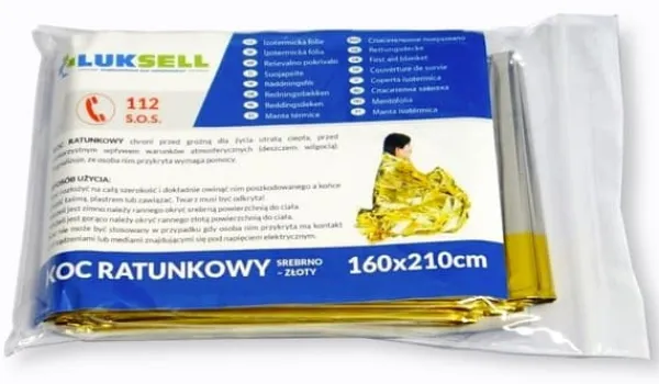 Discount Termisk nödfilt 210 x 160 cm Beredskapsplaner