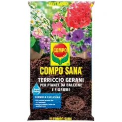Best TERRÄNGJORD FÖR GERANI, BALCONER OCH BLOMSTERKÄRLS 20LT COMPO SANA Jord & Sand