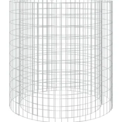 The Living Store Gabion för eldstad Ø 100 cm galvaniserat järn - Öppna spisar