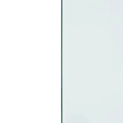 The Living Store Glasskiva för öppen spis rektangulär 100x60 cm - Glas