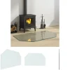 The Living Store Glasskiva för öppen spis sexkantig 100x60 cm - Glas