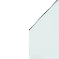 The Living Store Glasskiva för öppen spis sexkantig 100x60 cm - Glas