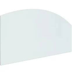 The Living Store Glasskiva för öppen spis 120x60 cm - Glas