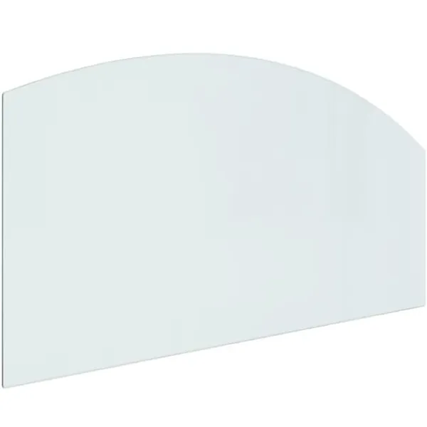 The Living Store Glasskiva för öppen spis 120x60 cm - Glas