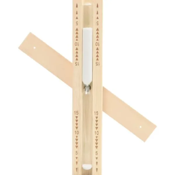Clearance The Living Store 2-i-1 Bastutermometer & hygrometer sandur set massiv furu - Bastutillbehör Bastu