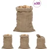 Outlet The Living Store Jutesäckar 30 st 60x105 cm 100% jute 340 gsm - Resväskor & väskor Trädgårdskorgar