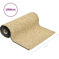 Clearance The Living Store Kantmatta naturlig sand 1000x60 cm - Tillbehör till fontäner & dammar Fontäner & Dammar