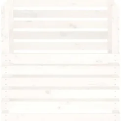 Best The Living Store Kompostlåda vit 80x80x78 cm massiv furu - Komposterare Kompostering