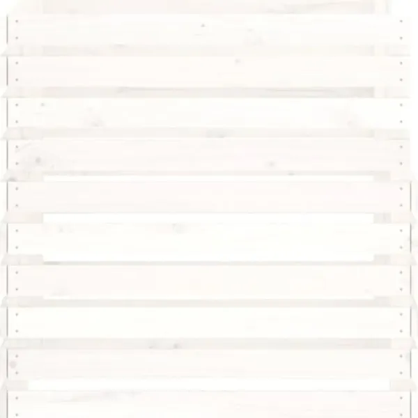 Best The Living Store Kompostlåda vit 80x80x78 cm massiv furu - Komposterare Kompostering