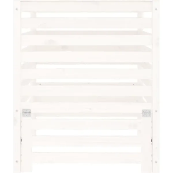 Best The Living Store Kompostlåda vit 82,5x82,5x99,5 cm massiv furu - Komposterare Kompostering