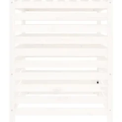 Best The Living Store Kompostlåda vit 82,5x82,5x99,5 cm massiv furu - Komposterare Kompostering