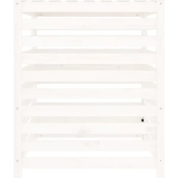 Best The Living Store Kompostlåda vit 82,5x82,5x99,5 cm massiv furu - Komposterare Kompostering