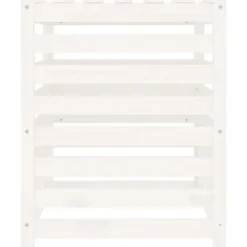 The Living Store Kompostlåda vit 63,5x63,5x77,5 cm massiv furu - Komposterare
