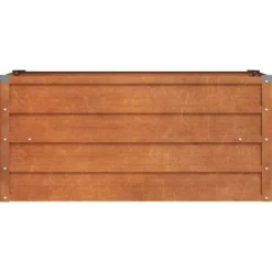 The Living Store Odlingslåda rostig 100x40x45 cm rosttrögt stål - Krukor & odlingslådor