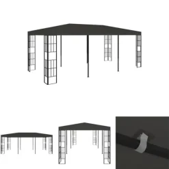 The Living Store Paviljong 3x6 m antracit - Partytält & paviljoner Tält & Lusthus