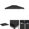 The Living Store Paviljongtak 310 g/m² 4x3 m grå - Tak till partytält & lusthus Tält & Lusthus
