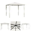 Best The Living Store Paviljong med stolpar 3x3x2,6 m gräddvit 160 g/m² - Partytält & paviljoner Tält & Lusthus
