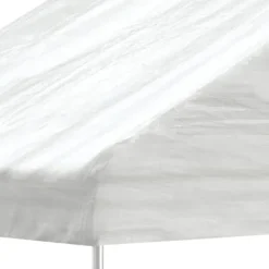 The Living Store Paviljong med tak vit 6,69x4,08x3,22 m polyeten - Partytält & paviljoner