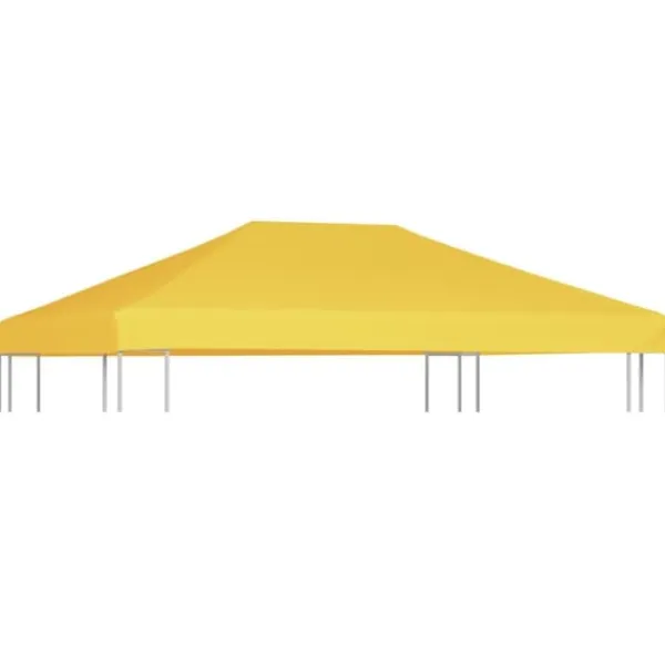 The Living Store Paviljongtak 270 g/m² 4x3 m gul - Tak till partytält & lusthus