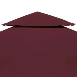The Living Store Paviljongtak med ventilering 310 g/m² 4x3 m vinröd - Tak till partytält & lusthus
