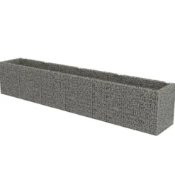 Discount The Living Store Planteringsgabion upphöjd galvaniserat stål 540x90x100 cm - Krukor & odlingslådor Krukor & Växtbehållare