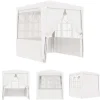 New The Living Store Professionellt partytält med väggar 2x2 m vit 90 g/m² - Partytält & paviljoner Tält & Lusthus