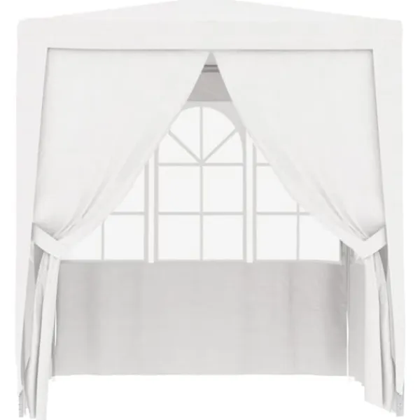 New The Living Store Professionellt partytält med väggar 2x2 m vit 90 g/m² - Partytält & paviljoner Tält & Lusthus
