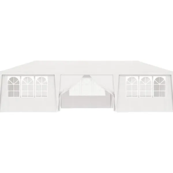 New The Living Store Professionellt partytält med väggar 4x9 m vit 90 g/m² - Partytält & paviljoner Tält & Lusthus