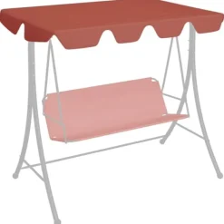 The Living Store Reservtak för hammock terrakotta 188/168x145/110cm - Tak till partytält & lusthus