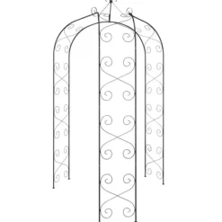 Sale The Living Store Rosenbåge svart Ø180x255 cm stål - Bersåer, spaljéer & pergolor Valvbågar, Spaljéer, Bersåer & Pergolor