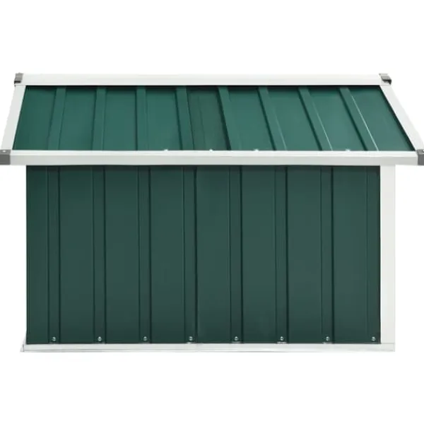 The Living Store Skjul för robotgräsklippare 92x97x63 cm galvaniserat stål grön - Förråd & Redskapsbodar Skjul, Garage & Carports