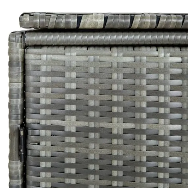 Outlet The Living Store Skjul för 2 soptunnor konstrotting antracit 148x77x111 cm - Förråd & Redskapsbodar Skjul, Garage & Carports
