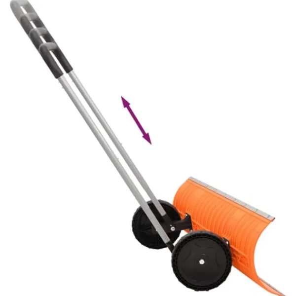 Hot The Living Store Snöskyffel med utdragbart handtag orange 96 cm stålblad - Snöskyfflar Snöborttagning