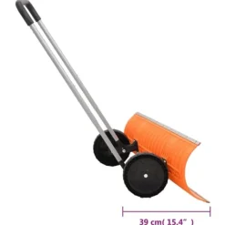 Hot The Living Store Snöskyffel med utdragbart handtag orange 96 cm stålblad - Snöskyfflar Snöborttagning