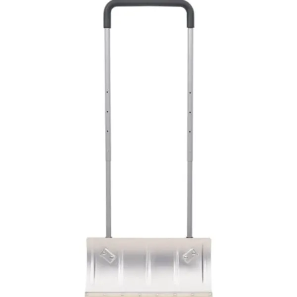 The Living Store Snöskyffel med utdragbart handtag silver 61 cm stålblad - Snöskyfflar