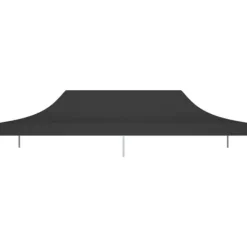 The Living Store Tak till partytält 6x3 m svart 270 g/m² - Tak till partytält & lusthus