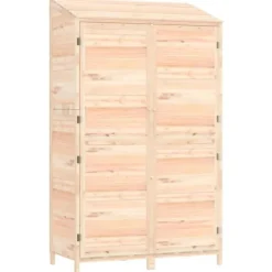 Clearance The Living Store Trädgårdsbod 102x52x174,5 cm massivt granträ - Förråd & Redskapsbodar Skjul, Garage & Carports