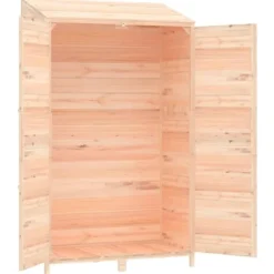 Clearance The Living Store Trädgårdsbod 102x52x174,5 cm massivt granträ - Förråd & Redskapsbodar Skjul, Garage & Carports