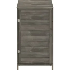 Hot The Living Store Trädgårdsbod antracit 55x52x112 cm massivt granträ - Förråd & Redskapsbodar Skjul, Garage & Carports