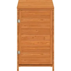 The Living Store Trädgårdsbod brun 55x52x112 cm massivt granträ - Förråd & Redskapsbodar