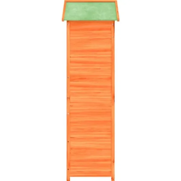 The Living Store Trädgårdsbod brun 120x53,5x170 cm massiv furu - Förråd & Redskapsbodar