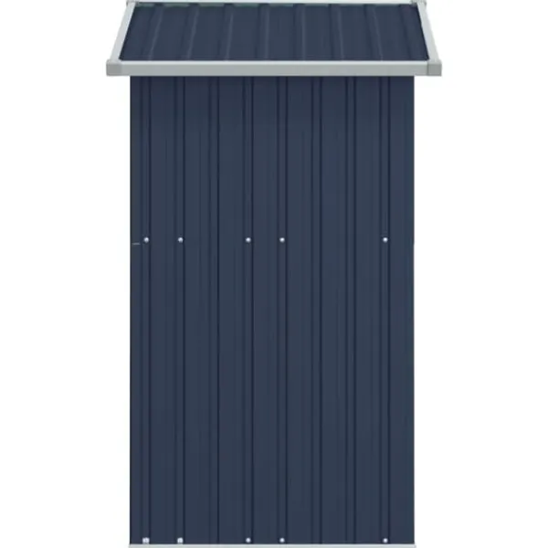 Outlet The Living Store Trädgårdsskjul antracit 126x97,5x177 cm galvaniserat stål - Förråd & Redskapsbodar Skjul, Garage & Carports